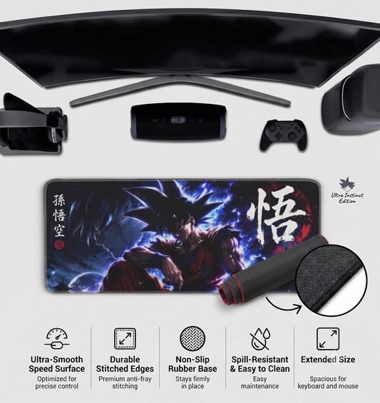Goku Gaming Pad - Ultra-Smooth Surface & Anti-Slip Base (3mm Thick)