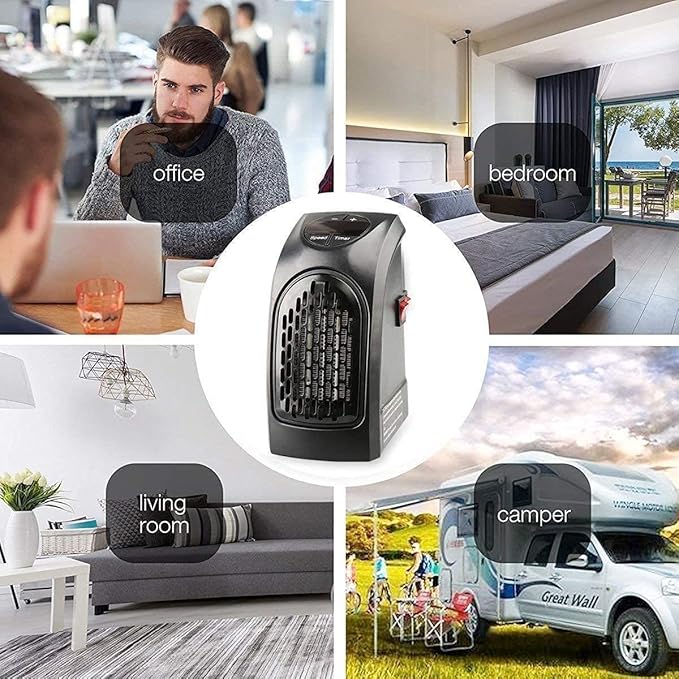 Portable Wall-Outlet Handy Heater – 400W Personal Space Heater