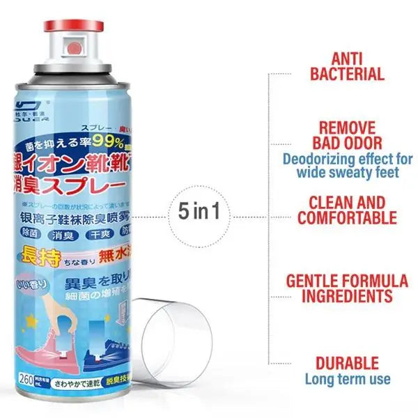 Ultimate Shoe Deodorant Spray (400g) – Odor Eliminator & Footwear Refresher