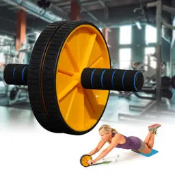 CorePro Elite Ab Roller – Professional Strength Training with Knee Mat- (Yellow & Black)