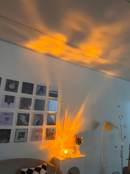 Aurora Glow Crystal Wave Lamp – Romantic Ambient Cube Light