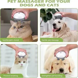 Electric Head Massager - Waterproof Handheld Head Massager for Humans and Pets