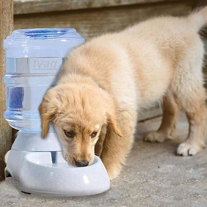 Automatic Pet Water Food Dispenser 3.5L Large Capacity Self-Dispensing Gravity Pet Feeder Waterer Cat Dog Feeding Bowl Drinking Water/Automatic Feeding Pet Supplies - 1Pcs