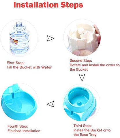 Automatic Pet Water Food Dispenser 3.5L Large Capacity Self-Dispensing Gravity Pet Feeder Waterer Cat Dog Feeding Bowl Drinking Water/Automatic Feeding Pet Supplies - 1Pcs