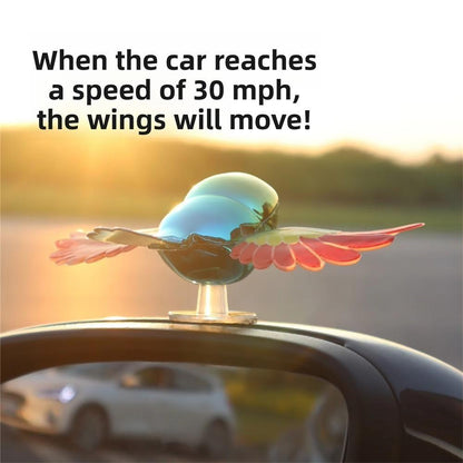 Moving Wind Swinging Bird Wings – Wind-Powered Automatic Flapping Car Toy