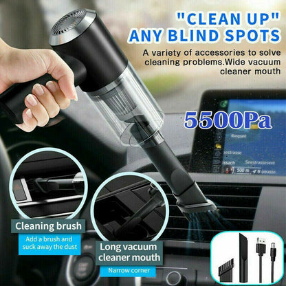 TurboBlast 2-in-1 Wireless Air Duster & Handheld Vacuum Pro