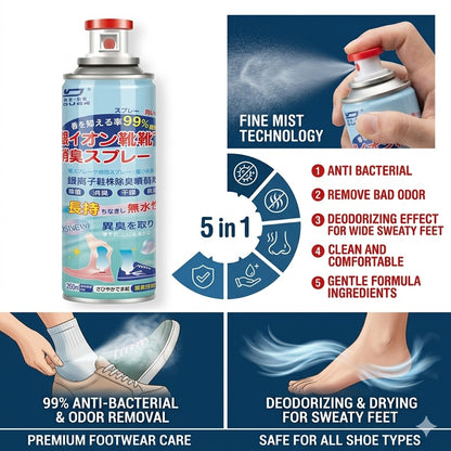 Ultimate Shoe Deodorant Spray (400g) – Odor Eliminator & Footwear Refresher