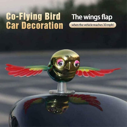 Moving Wind Swinging Bird Wings – Wind-Powered Automatic Flapping Car Toy