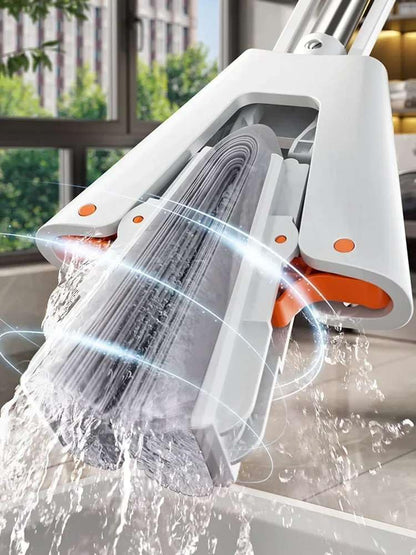 The Future new Self-Wringin Super Sponge Mop Biggest Size (380 mm) 38 cm Floor Cleaning Squeeze with PVA Sponge Head with Stainless Steel Handle Butterfly mop