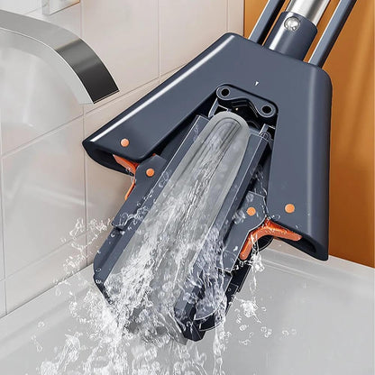 The Future new Self-Wringin Super Sponge Mop Biggest Size (380 mm) 38 cm Floor Cleaning Squeeze with PVA Sponge Head with Stainless Steel Handle Butterfly mop