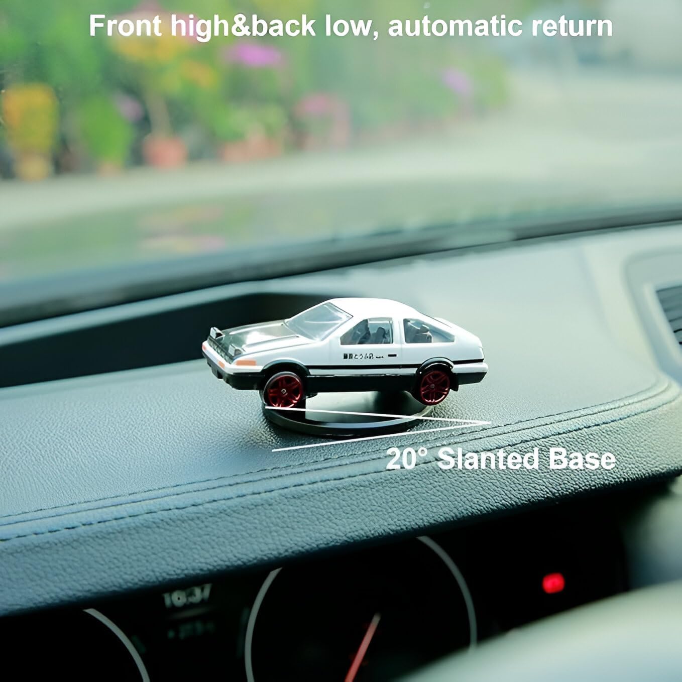Mini Car Model Drifting AE86 Car Model with Self Adhesive Base,2.95inches Alloy AE86 Initial D Dashboard Decor Charm Desk Decor Room