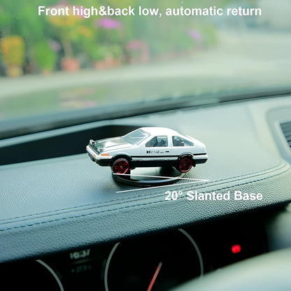Mini Car Model Drifting AE86 Car Model with Self Adhesive Base,2.95inches Alloy AE86 Initial D Dashboard Decor Charm Desk Decor Room