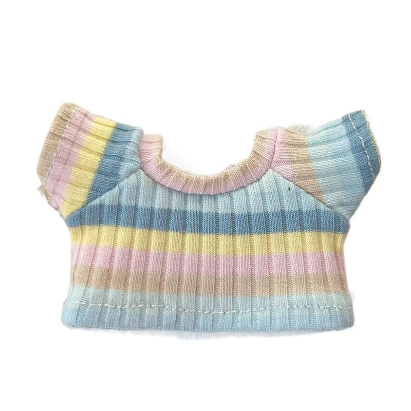 Labubu First- Second- And Third-Generation Baby Clothes Fisherman Hat Rainbow Set