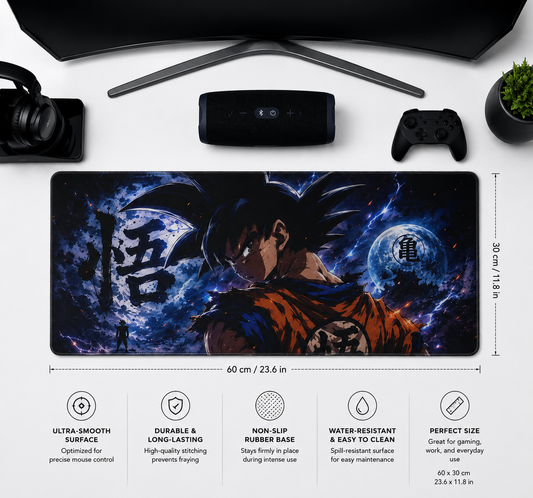 Goku Gaming Pad - Premium Anti-Slip Desk Mat (3mm Thickness)