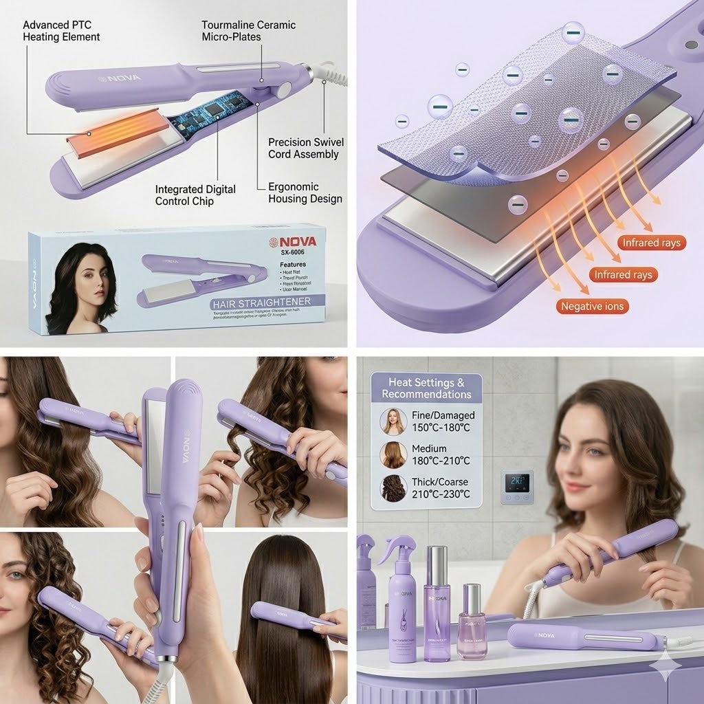 Hair Straightener for Teens – Compact, Portable & Ceramic Coated