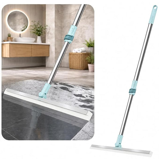 Elite 2-in-1 Silicone Floor Squeegee & Scrub Brush