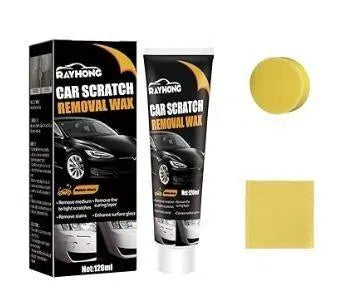 Premium Car Scratch Removal Wax & Swirl Remover (Pack of 2) – High-Gloss Paint Restorer with Sponge