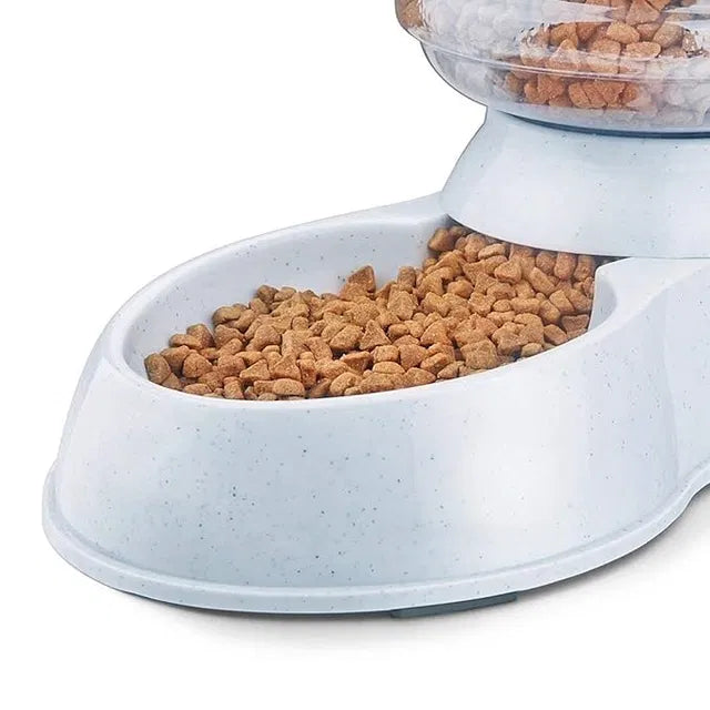 Plastic Pet Food Dispenser 3.8L Large Capacity Self-Dispensing Gravity Pet Feeder Cat Dog Feeding Bowl Automatic Feeding Pet Supplies Cat Food Dispenser
