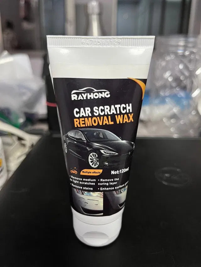Premium Car Scratch Removal Wax & Swirl Remover (Pack of 2) – High-Gloss Paint Restorer with Sponge