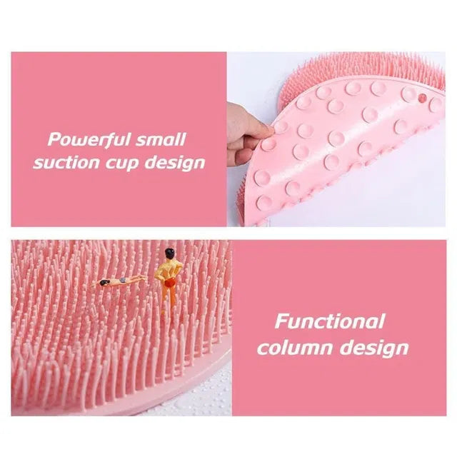 Premium Silicone Multiuse Body & Foot Scrubber – Deep Cleansing Massage Brush (Pack of 1)