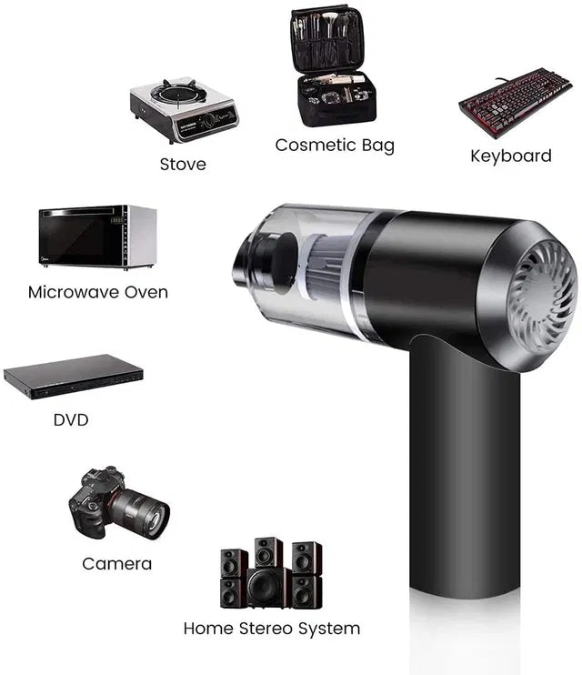 TurboBlast 2-in-1 Wireless Air Duster & Handheld Vacuum Pro