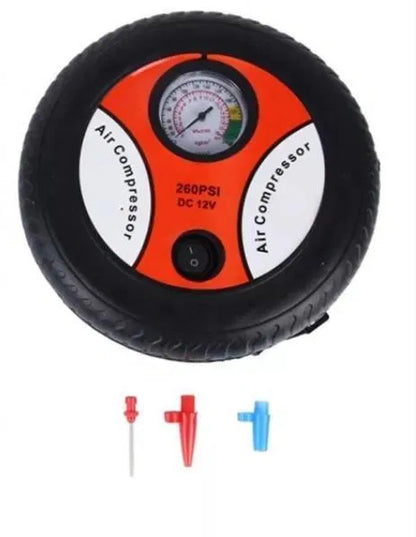Automatic Car Air Compressor Pump - Portable 12V Tyre Inflator for Cars, Bikes & Balls