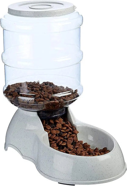 Plastic Pet Food Dispenser 3.8L Large Capacity Self-Dispensing Gravity Pet Feeder Cat Dog Feeding Bowl Automatic Feeding Pet Supplies Cat Food Dispenser