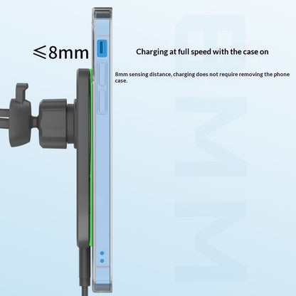 Magnetic Wireless Car Charger 15W & Fast Charging Smartphones Mount